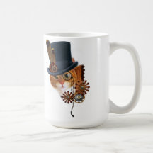 Steampunk Katzen-Mag Kaffee Tassen