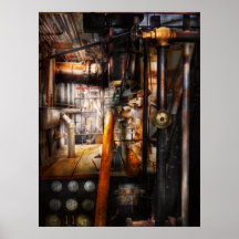 Steampunk - Klempnerarbeit - Rohre Plakat