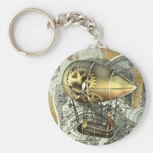 Steampunk lenkbar-Luft-Ausflug Keychain Schlüsselanhänger