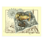 Steampunk lenkbar-Luft-Ausflug-Postkarte