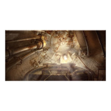 Steampunk - Marine - die Notluke Individuelle Photo Karte
