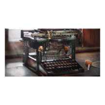 Steampunk - Schreibmaschine - eine wirklich alte S Bilderkarten