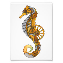 Steampunk Seahorse Art Photo