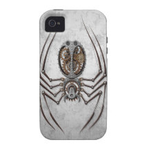 Steampunk Spinne auf rauem Stahl Vibe iPhone 4 Hülle