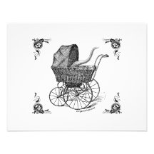 Steampunk viktorianisches Cthulhu Baby Individuelle Ankündigskarten