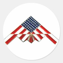 Steath Flagge Runde Sticker
