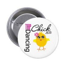 Stechen Sie Tanzen-Küken an Button