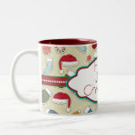 Stechpalmen-überfallen lustige Weihnachtenhats&soc Teetasse