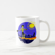 Stehen Sie oben Paddel-Entwurf Kaffeetassen