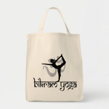 Stehender Bogen, der Pose Bikram Yoga-Geschenk zie Tragetaschen
