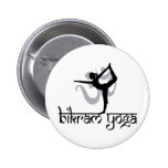 Stehender Bogen, der Pose Bikram Yoga zieht Anstecknadelbuttons