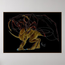 Steigendes Feuer-Plakat