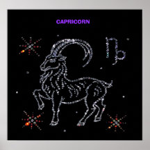Steinbock-Astrologie-Plakat