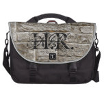 Steinige Art des Monogramms tauschen Laptop-Tasche