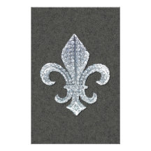 Steinjuwel Lilien-Flor New Orleans Personalisiertes Druckpapier