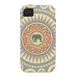 StellaRoot Damast-Elefant Vinatge adrett Case-Mate iPhone 4 Case