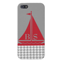 StellaRoot fertigen Preppy Segelboot-Hahnentrittmu iPhone 5 Case