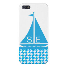 StellaRoot fertigen Preppy Segelboot-Hahnentrittmu iPhone 5 Cover
