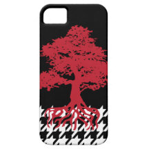 StellaRoot Vintage houndstooth Ground Blood Tree iPhone 5 Covers