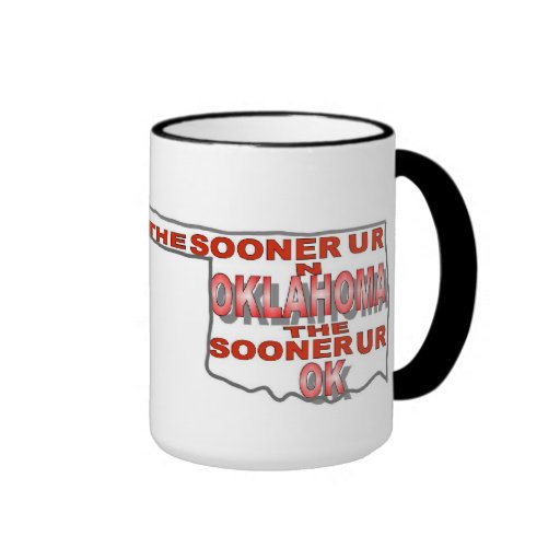 Stellen Sie den Staat der Oklahoma-Becher-Art dar Tee Tasse