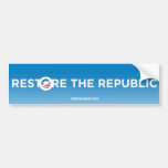 Stellen Sie die Republik wieder her: Nobama 2012 Autosticker