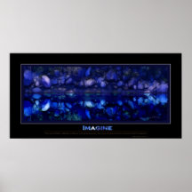 STELLEN Sie sich blaues Pool-motivierend Kunst-Pla