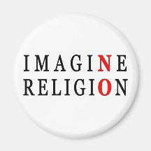 Stellen Sie sich keine Religion vor Magnete