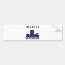 Stellen Sie sich Twin Tower sillouette vor Auto Sticker