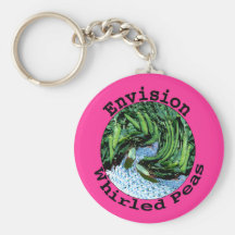 Stellen Sie sich Whirled Erbsen Keychain vor Schlüsselband