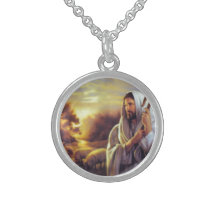 Sterlingsilber-Jesus-Halskette