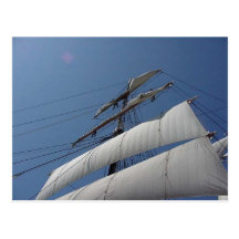 Stern des Indien-Schiffs-Segel-Bootes Postkarte
