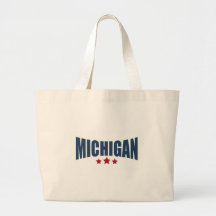 Stern-Entwurf Michigans drei Einkaufstaschen
