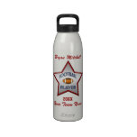 Stern-Fußball-Spieler-Namen-Freiheits-Flasche Wasserflasche