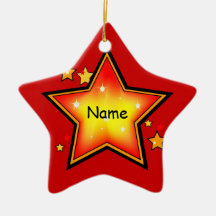 Stern-Kinderweihnachtsverzierung Ornament