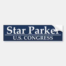 Stern Parker für US-Kongreß Autoaufkleber