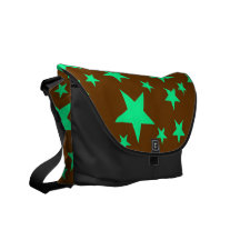 Stern-Rickshaw-Bote-Tasche Browns grüne Kurier Taschen