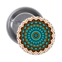Sternen Reiter Mandala Motiv Button