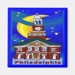 Sternenklare Nacht Philadelphia Kühlschrankmagnete