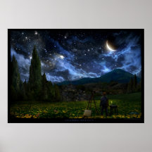 Sternenklare Nacht Posterdruck