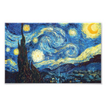 Sternenklare Nacht - Van Gogh Photodruck