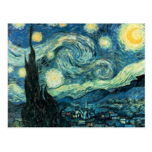 Sternenklare Nacht Vincent van Goghs Postkarte
