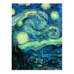 Sternenklare Nachtkunst Postkarte