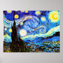 Sternenklare Nachtschöne Kunst Van Gogh Poster