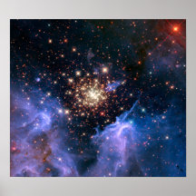 Sternhaufen NGC 3603 (Hubble) Plakatdrucke