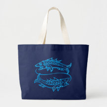 Sternzeichen Fische zodiac sign Pisces Einkaufstasche