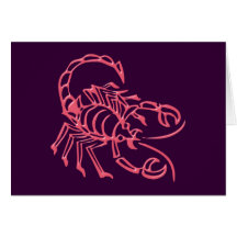 Sternzeichen Skorpion zodiac sign Scorpio Karten
