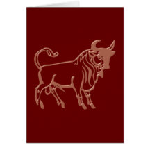 Sternzeichen Stier zodiac sign Taurus Karten