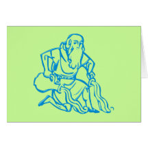 Sternzeichen Wassermann zodiac sign Aquarius Grußkarte