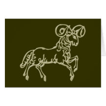 Sternzeichen Widder zodiac sign Aries Grußkarten