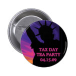 Steuer-Tagestee-Party - Freiheitsstatue Button